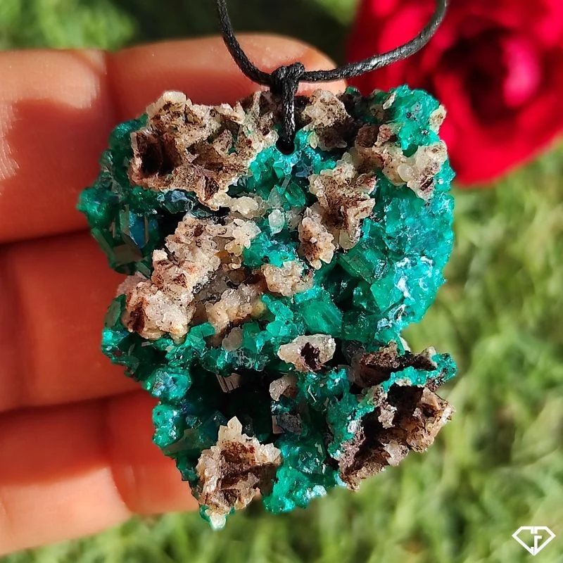 Pendentif en Dioptase