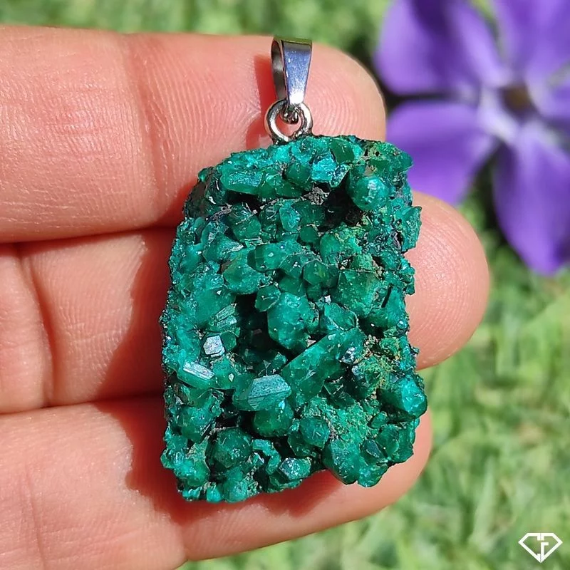 Pendentif en Dioptase