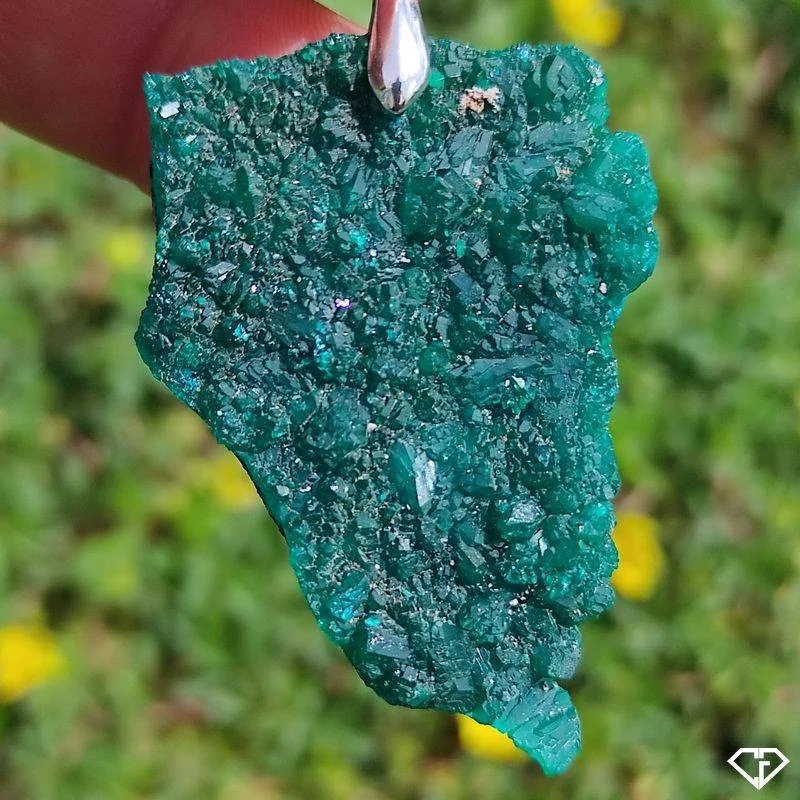 Pendentif en Dioptase