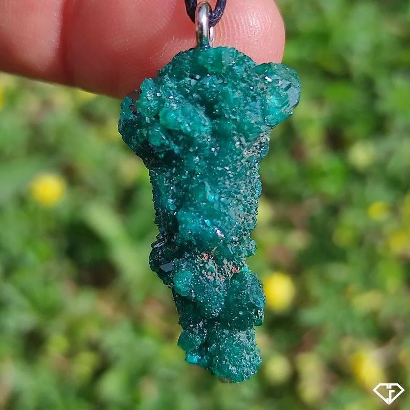 Pendentif en Dioptase