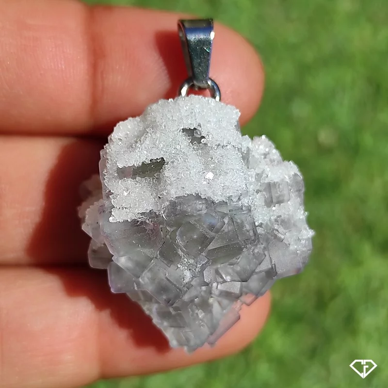 Pendentif en Fluorite brute
