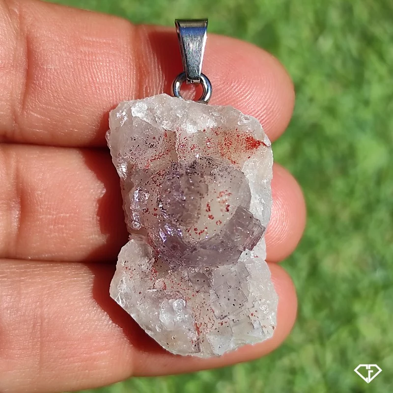 Pendentif en Fluorite brute
