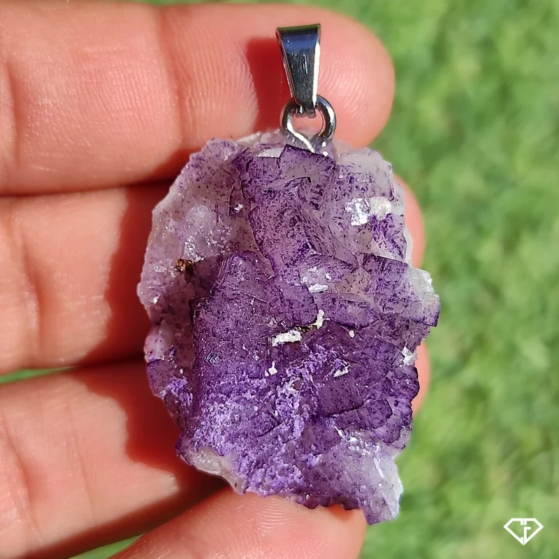 Pendentif en Fluorite brute