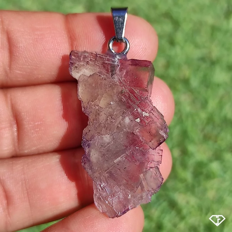Pendentif en Fluorite brute