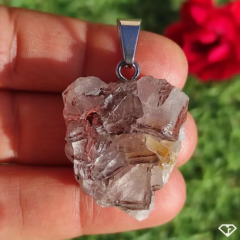 Pendentif en Fluorite brute