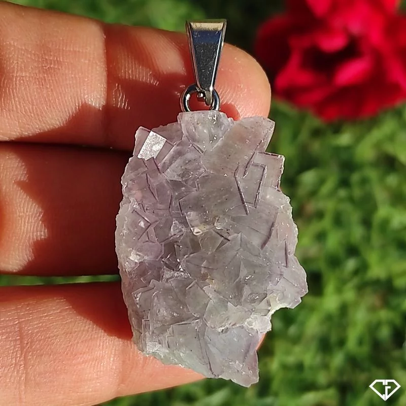 Pendentif en Fluorite brute