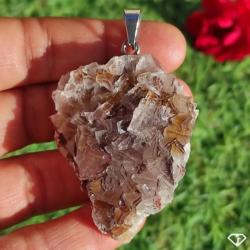 Pendentif en Fluorite brute
