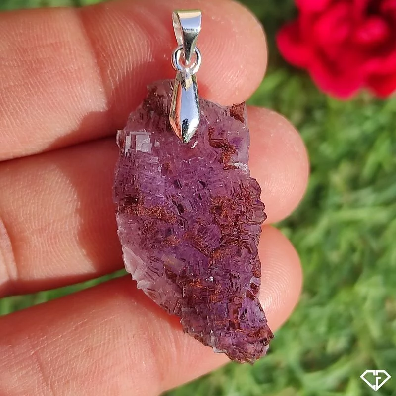 Pendentif en Fluorite brute