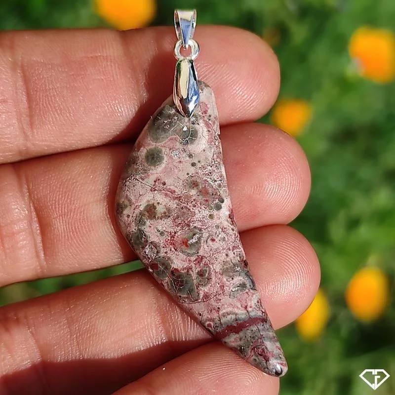 Pendentif en Jaspe Léopard