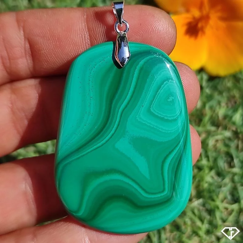 Pendentif en Malachite