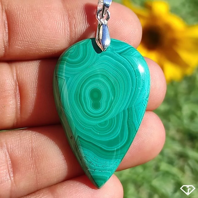 Pendentif en Malachite