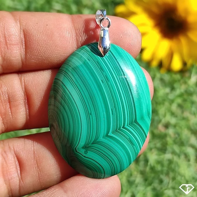 Pendentif en Malachite