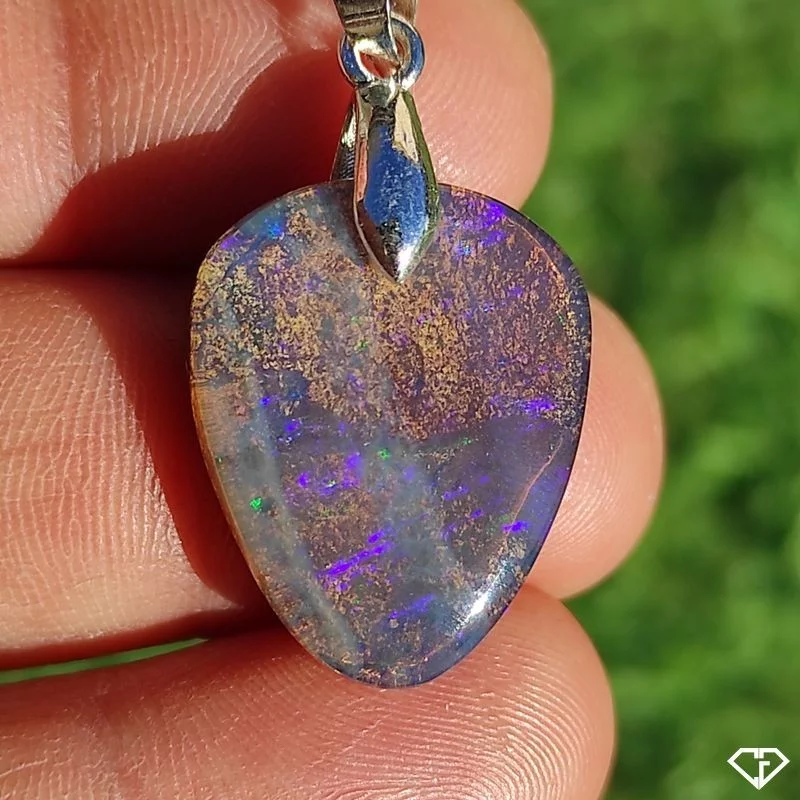 Pendentif en Opale Boulder