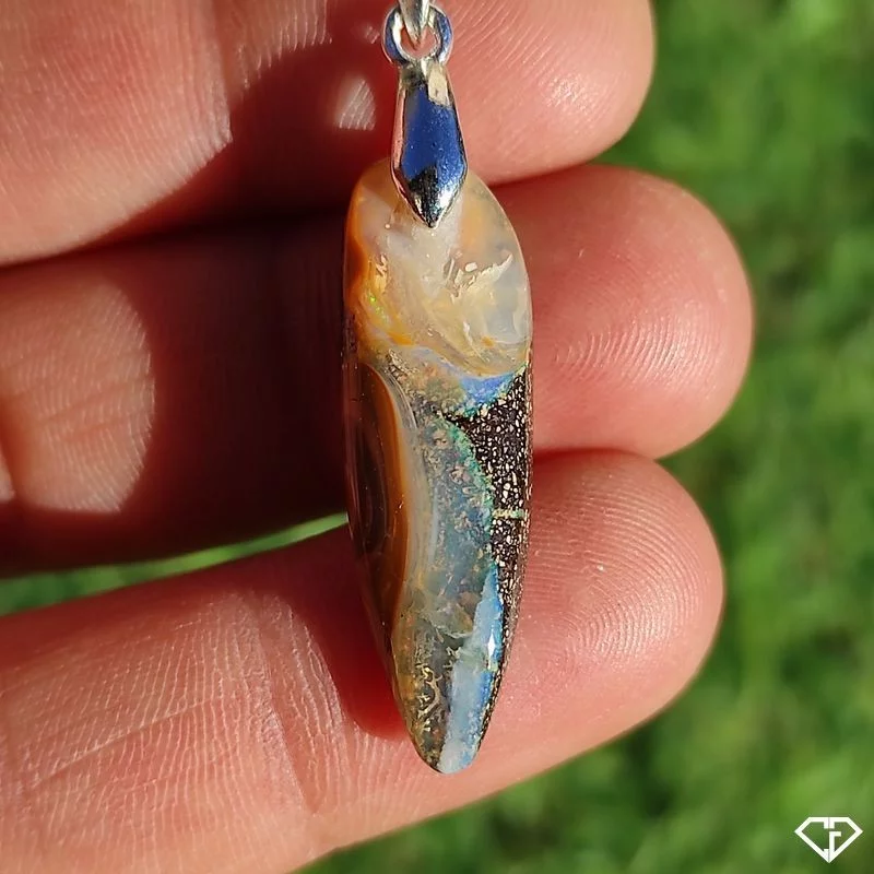 Pendentif en Opale Boulder