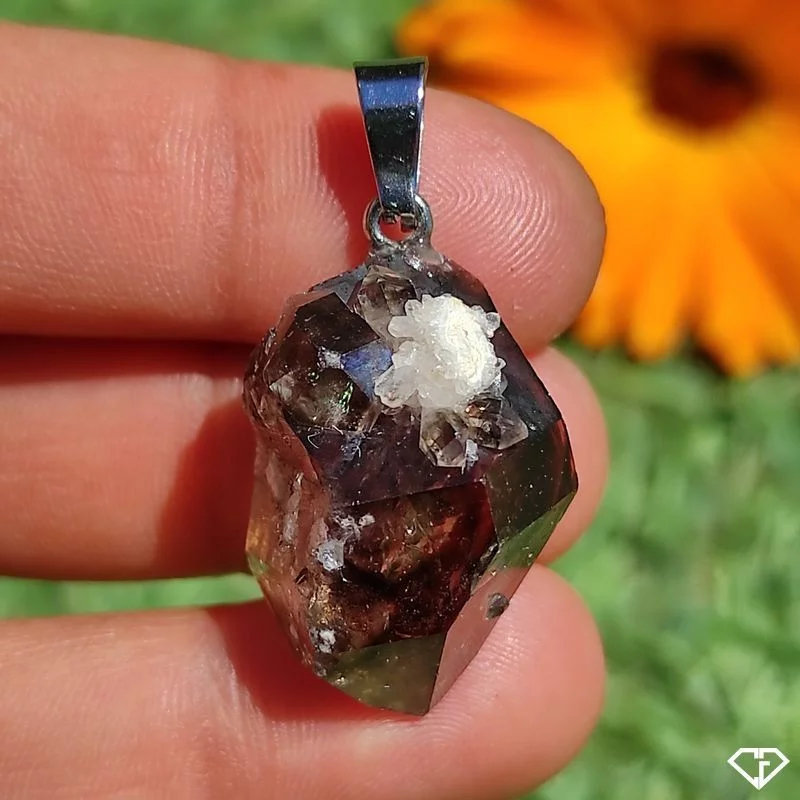 Pendentif en Quartz fumé