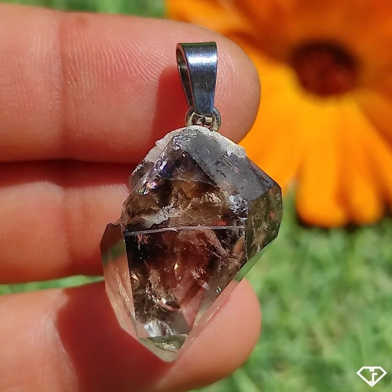 Pendentif en Quartz fumé