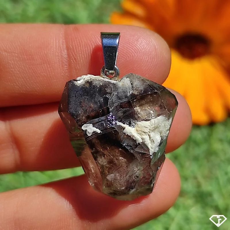 Pendentif en Quartz fumé