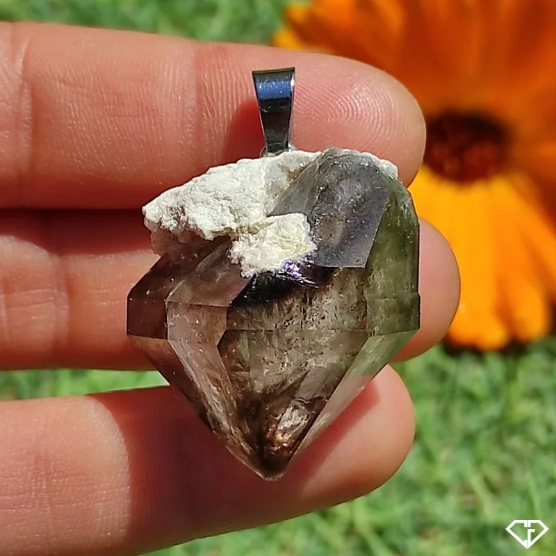 Pendentif en Quartz fumé