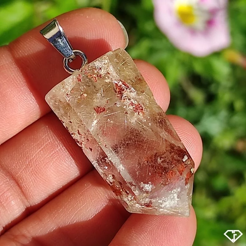 Pendentif en Quartz Rutile