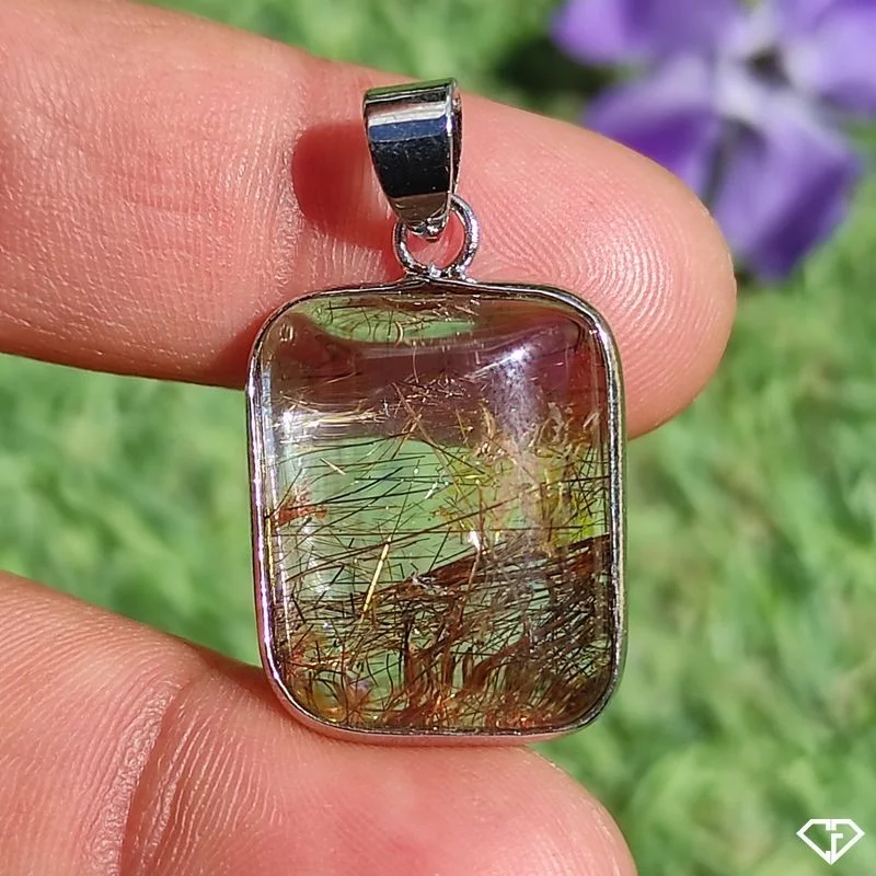 Pendentif en Quartz Rutile
