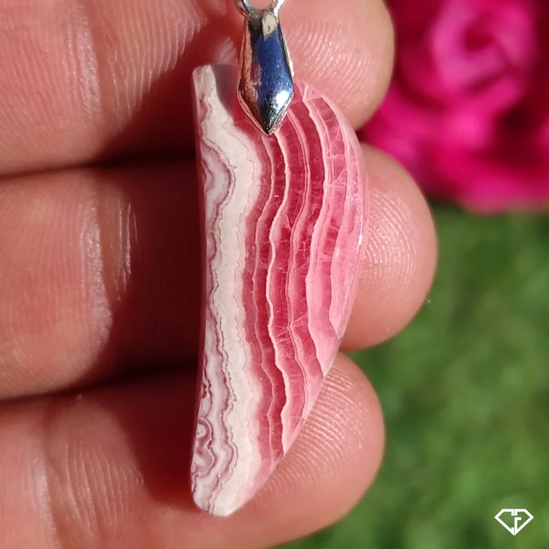 Pendentif en Rhodochrosite