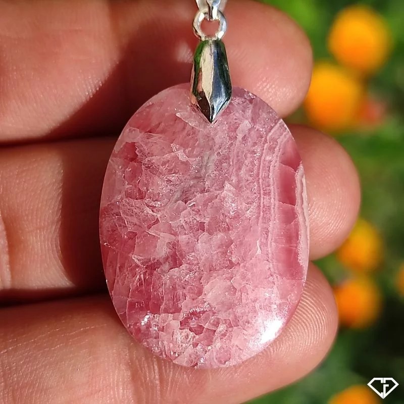 Pendentif en Rhodochrosite