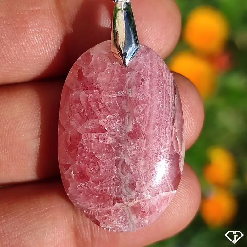 Pendentif en Rhodochrosite