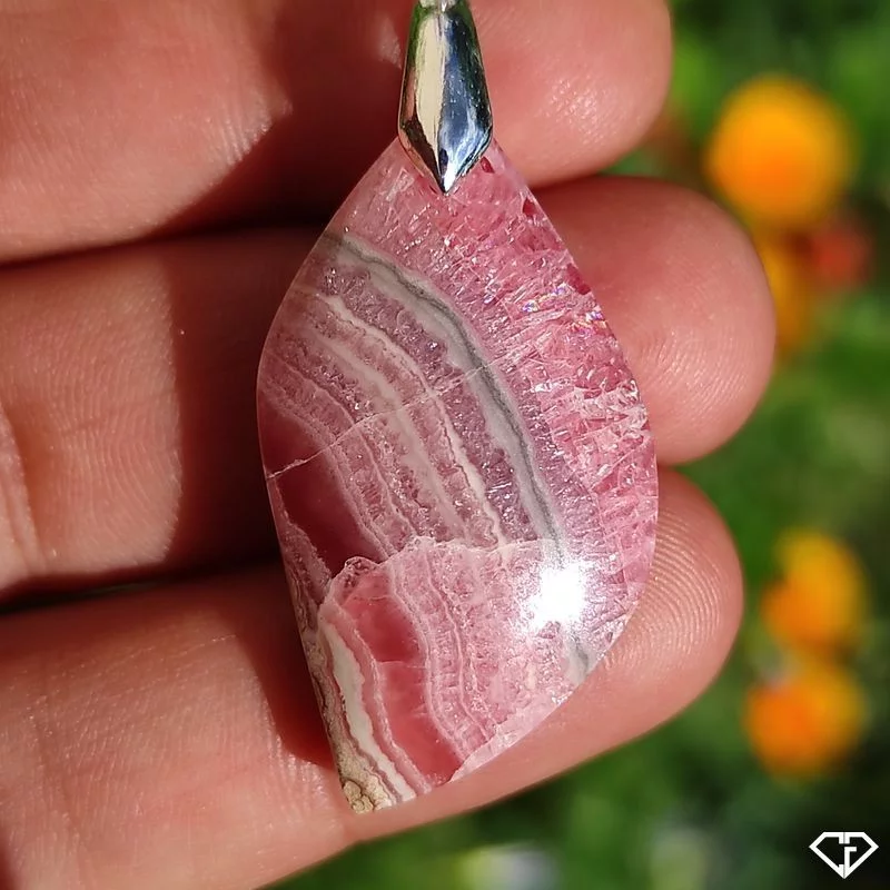 Pendentif en Rhodochrosite