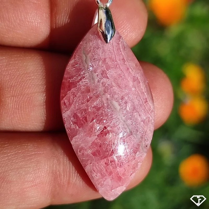Pendentif en Rhodochrosite
