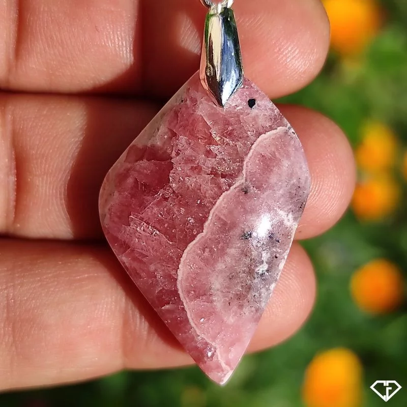 Pendentif en Rhodochrosite