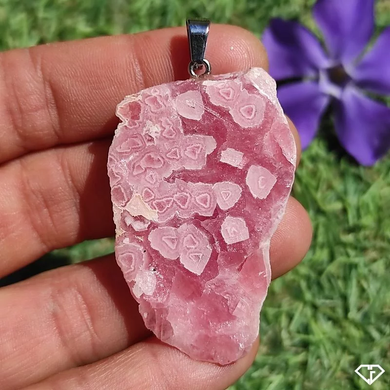 Pendentif en Rhodochrosite