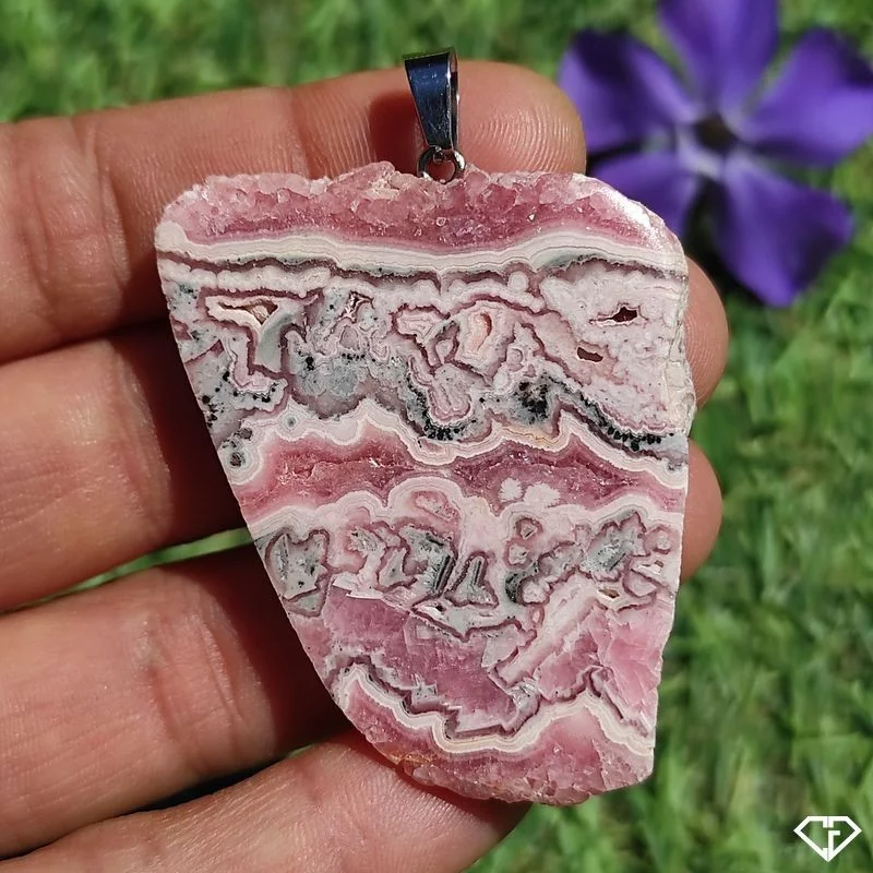 Pendentif en Rhodochrosite