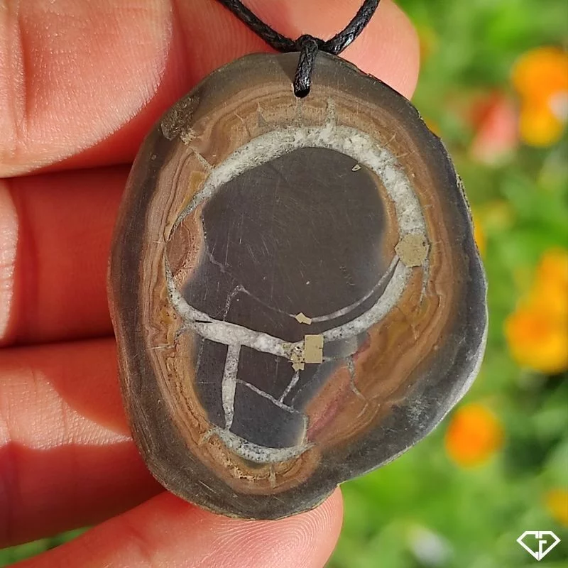 Pendentif en Septaria