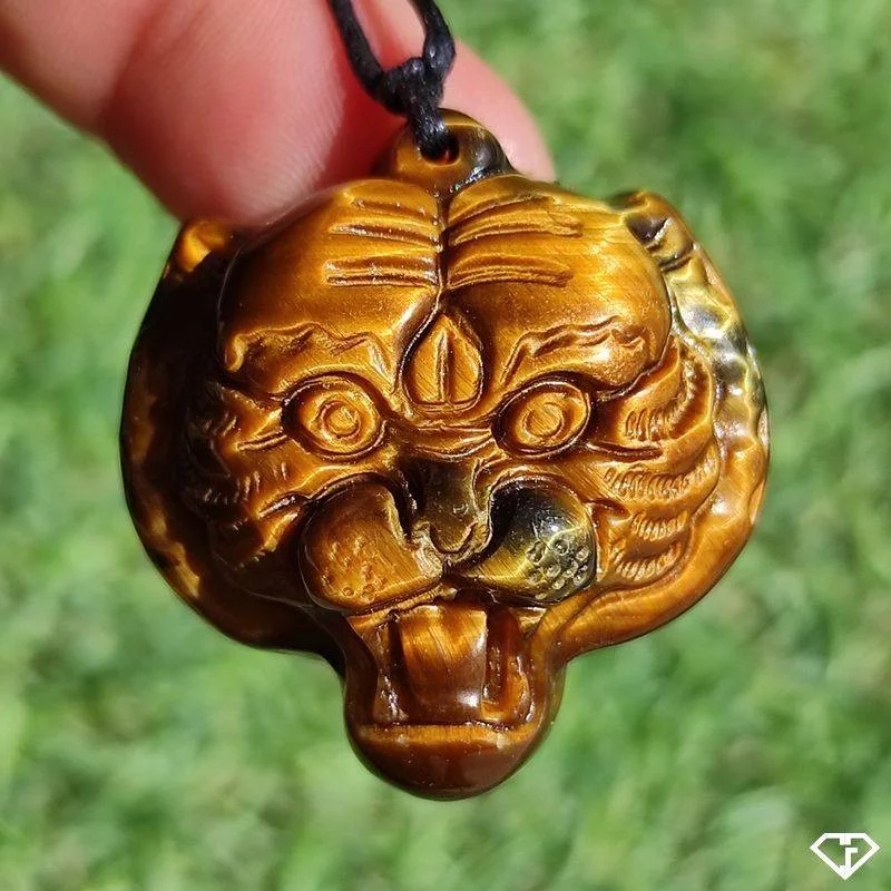 Pendentif Tigre en Œil de Tigre