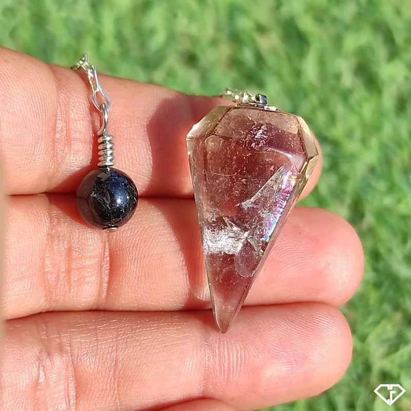 Pendule en Quartz fumé