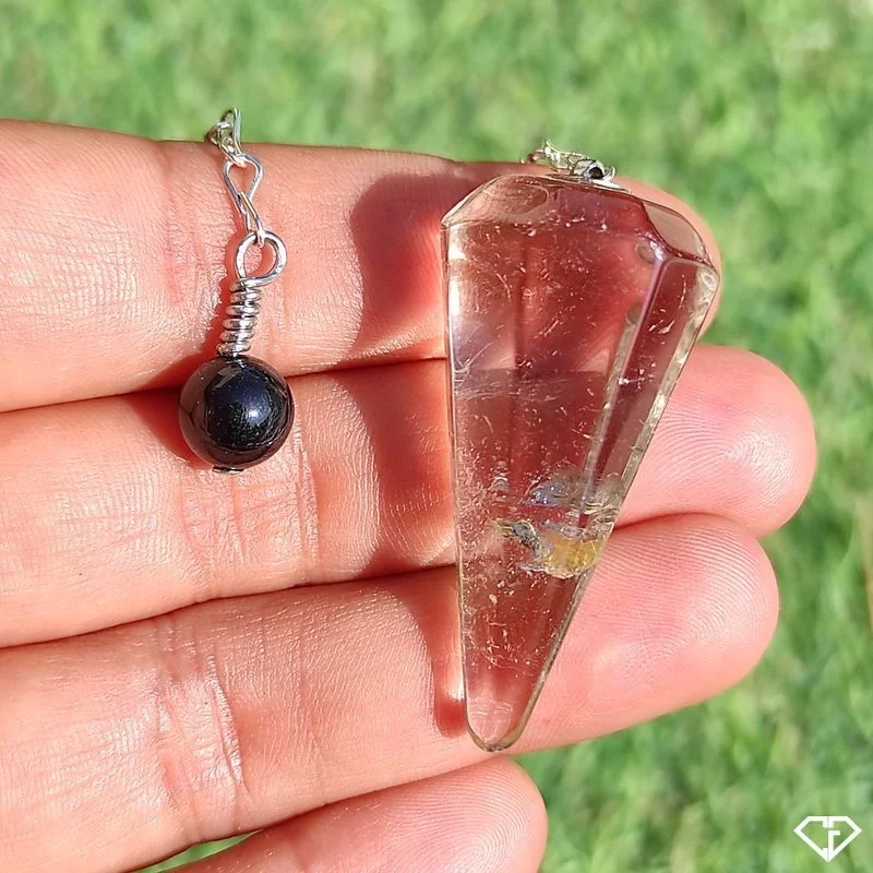Pendule en Quartz fumé