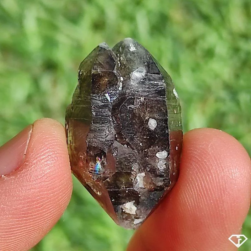 Quartz fumé multiterminé