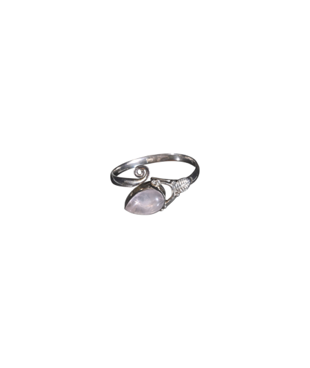 Cristal de Roche - Bague Sertie Argent