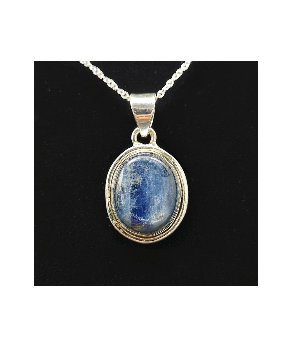Cyanite (Kyanite Ou Disthène) - Pendentif Serti Argent