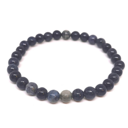 Dumortiérite - Bracelet Boules 6 Mm