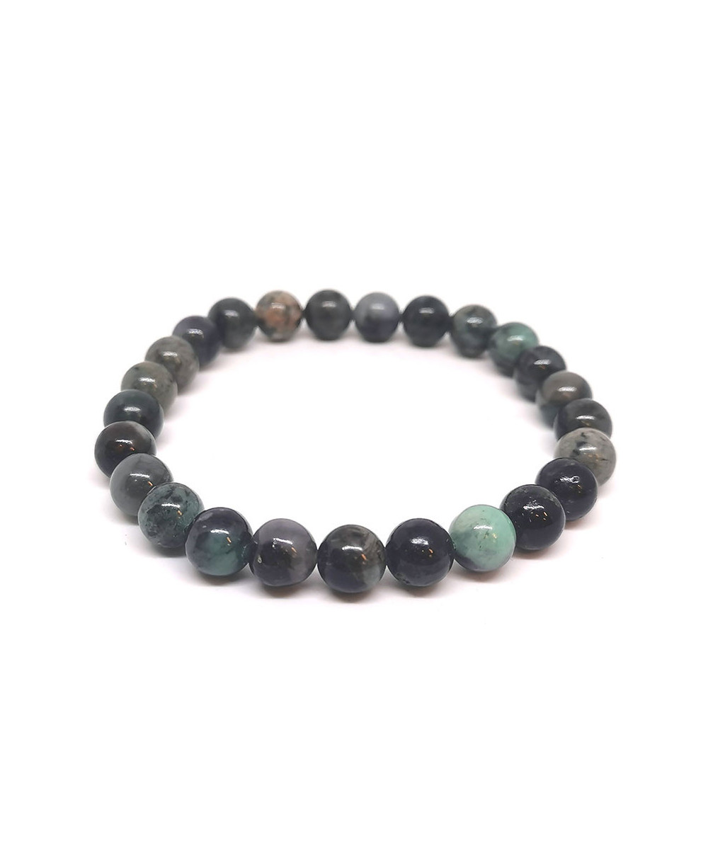Émeraude (Béryl Vert) - Bracelet Boules 8 Mm