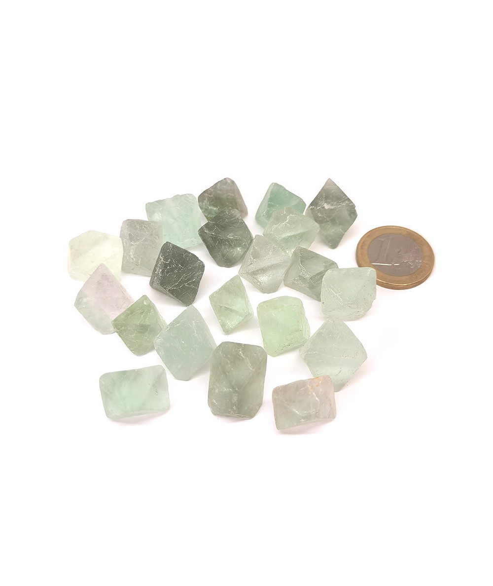 Fluorite (Fluorine) - Pierre Brute - Octaèdre - Petit Modèle