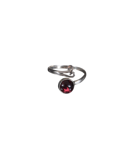 Grenat Pyrope / Almandin (Rouge) - Bague Sertie Argent