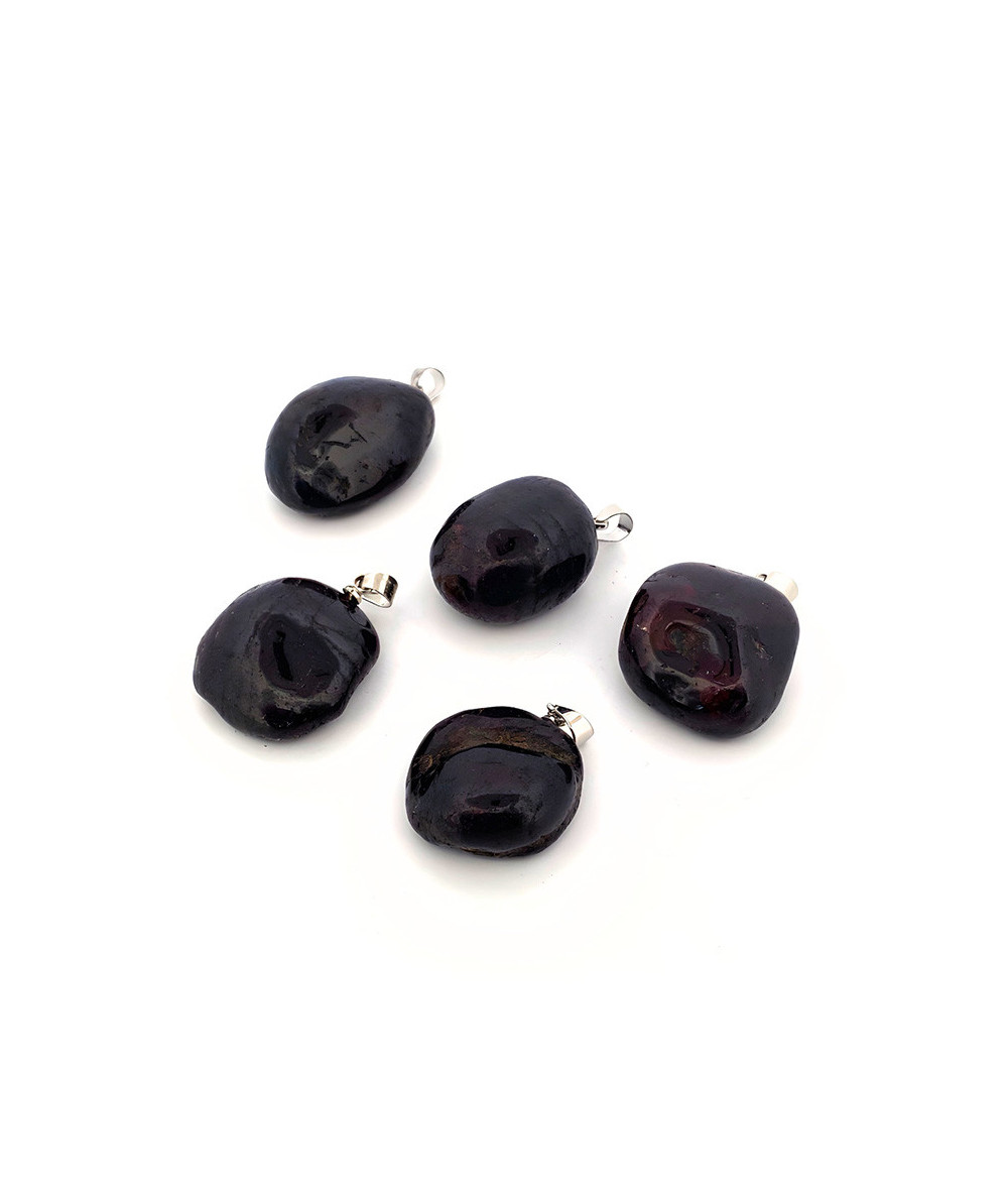 Grenat Pyrope / Almandin (Rouge) - Pendentif Pierre Roulée