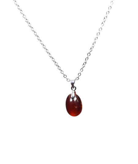 Grenat rouge (type pyrope/almandin)- Pendentif Bélière