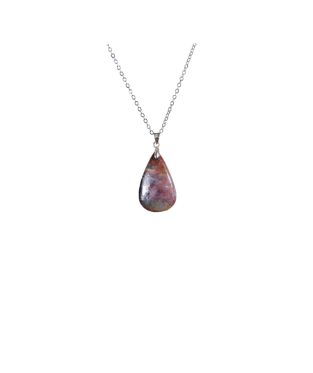 Héliotrope (Jaspe Sanguin) - Pendentif Bélière