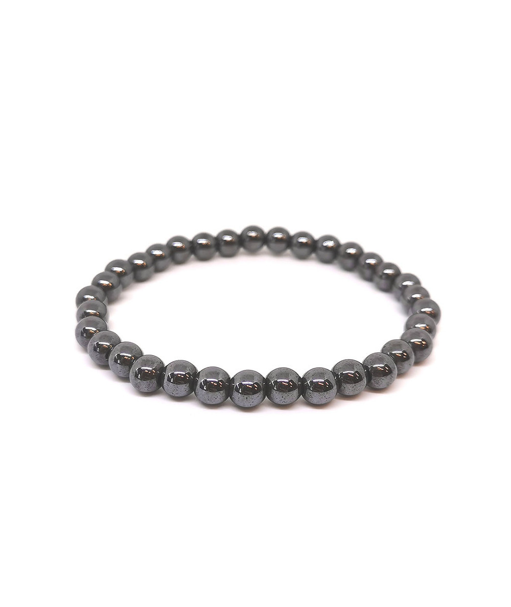 Hématite - Bracelet Boules 6 Mm