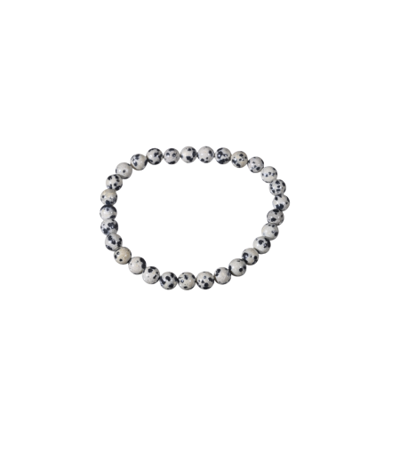 Jaspe Dalmatien - Bracelet Boules