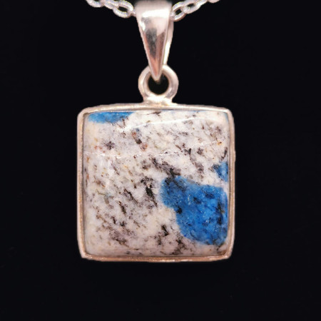 Jaspe K2 d'Himalaya - Pendentif Serti Argent