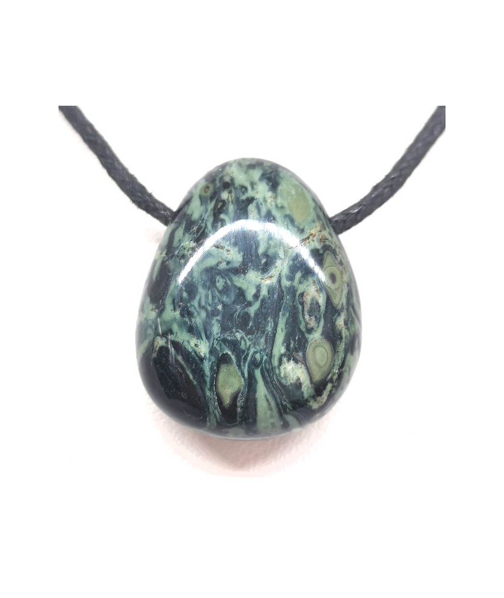 Jaspe Kambaba - Pendentif Pierre Percée